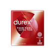 Durex tynd føler ultra tynde kondomer 3 stk.
