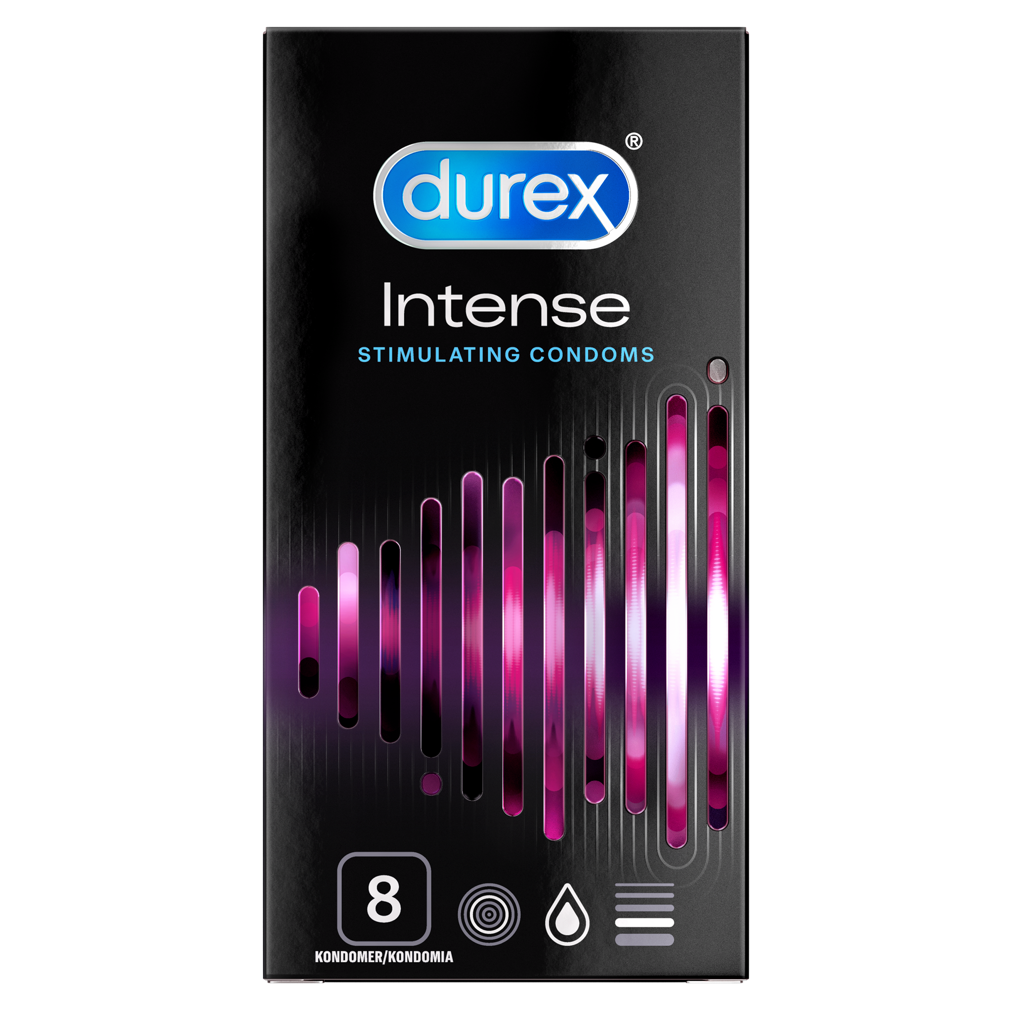 Durex Intense Stimulerende Kondomer 8 stk.